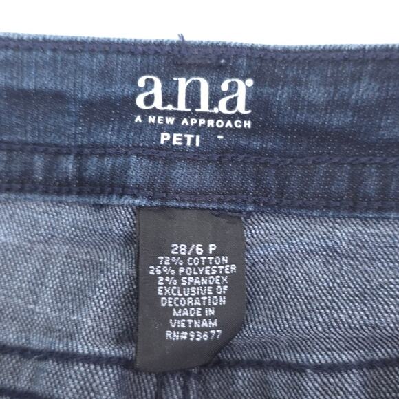 a.n.a A New Approach Jeans Womens 29/6P Petite (31x21.5) Crop Capri Stretch - Picture 5 of 10